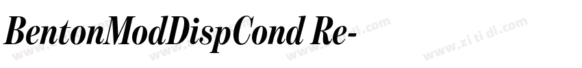 BentonModDispCond Re字体转换